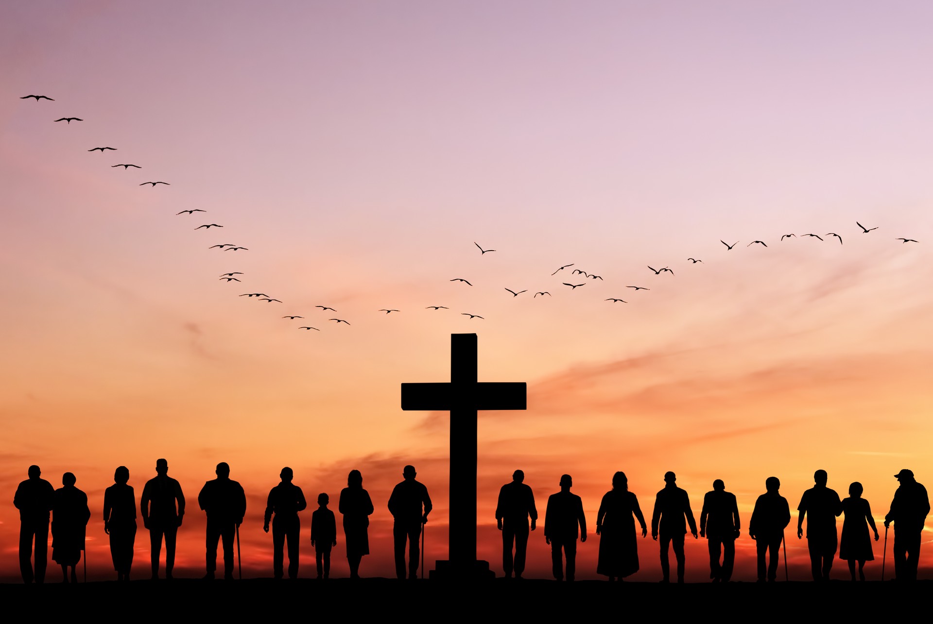 Christian people group worship God Jesus Christ together